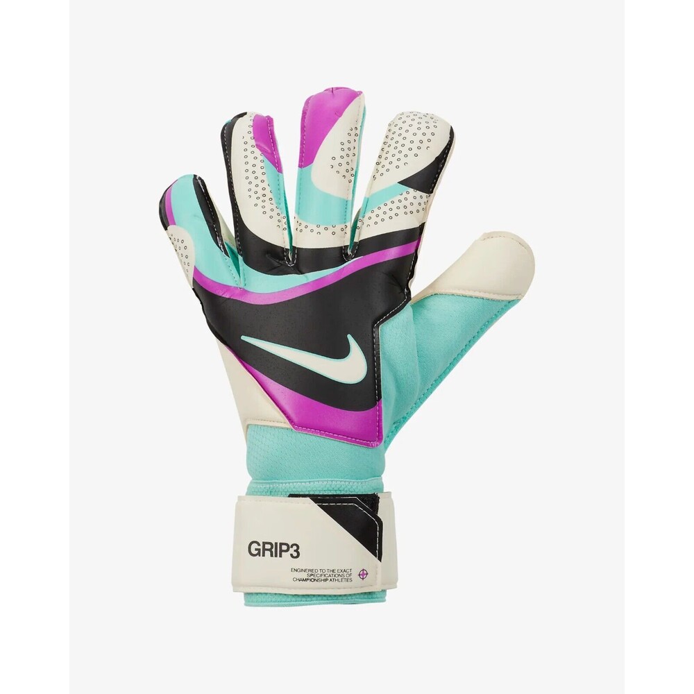 Nike GK Grip 3 Goalkeeper Gloves Soccer Football Size 8 FB2998-010 BRAND NEW